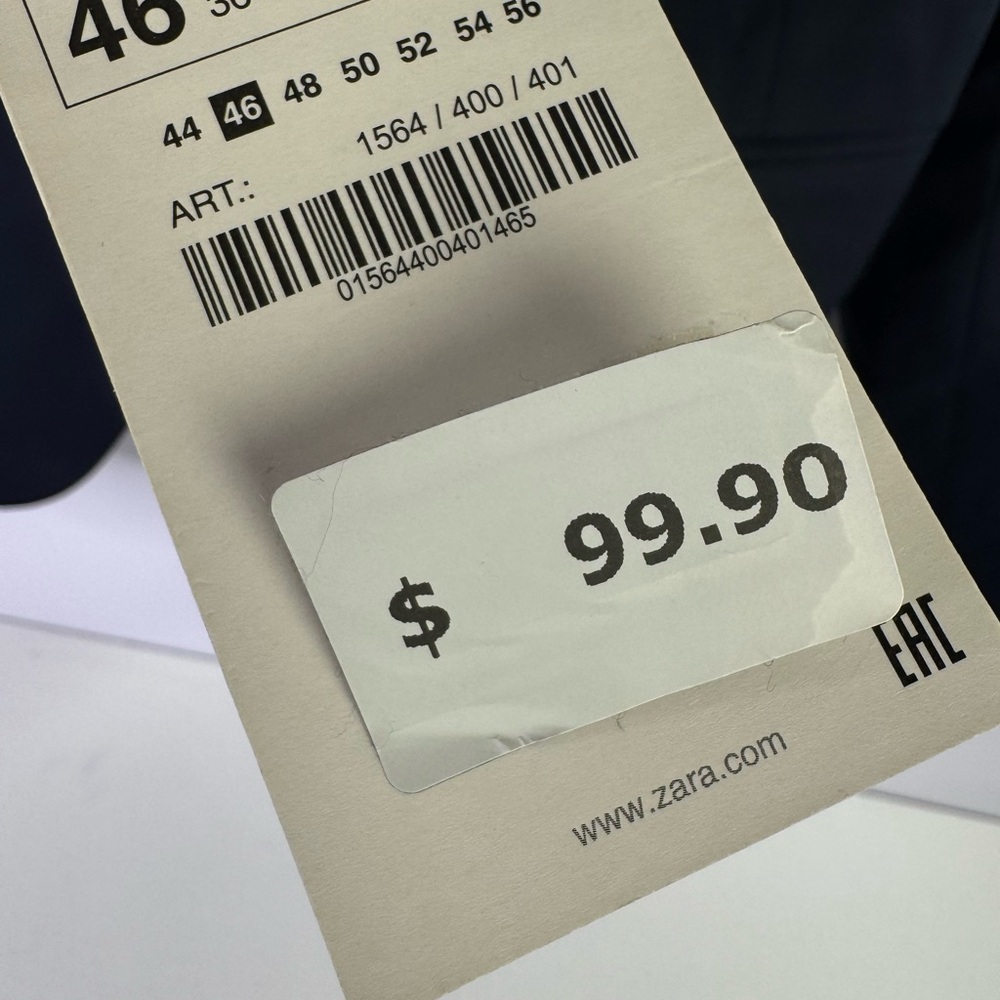 Zara Man NWT comfort suit jacket size 46 - Picture 5 of 8